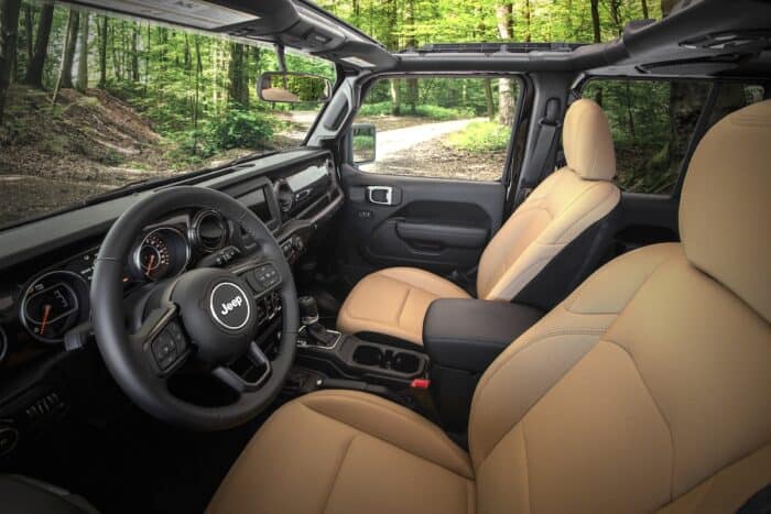 2020 Jeep Wrangler Black & Tan Edition interior