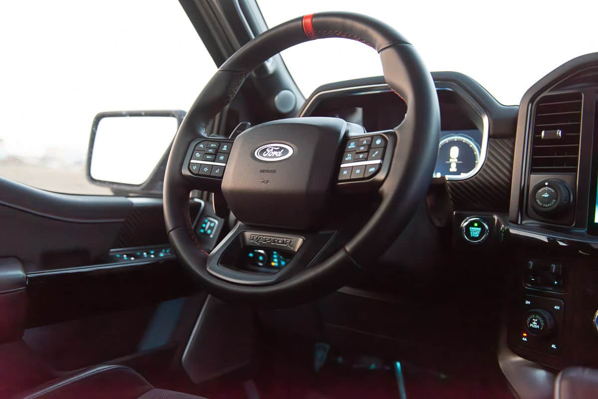 2023 Ford F-150 Raptor R steering wheel