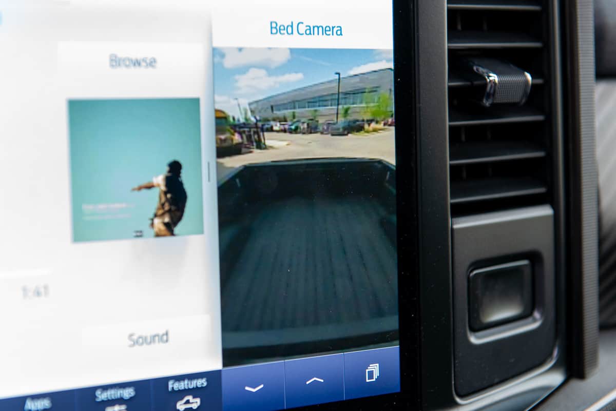 2023 Ford F-150 Raptor R rear camera bed view