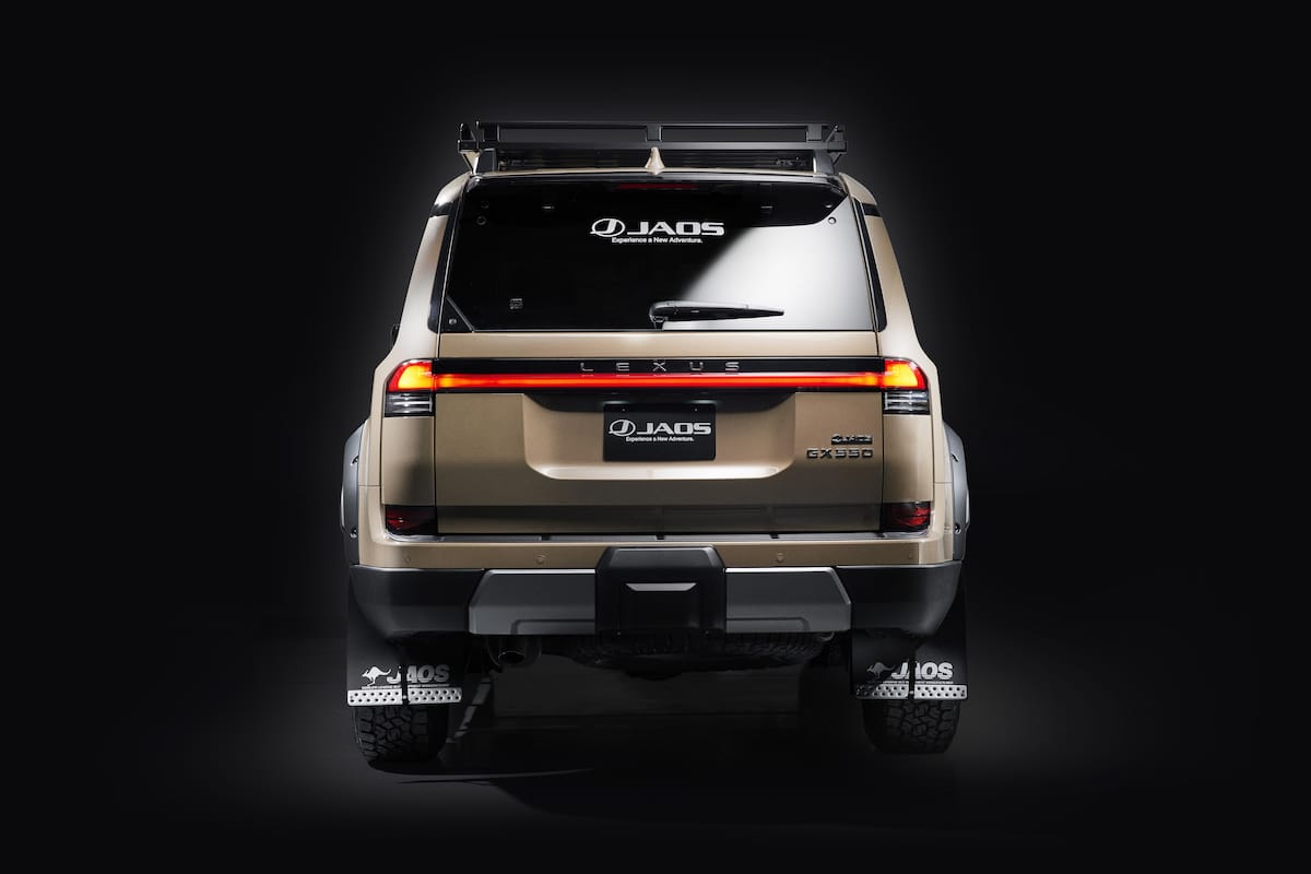 Lexus GX 550 OVERTRAIL JAOS Concept rear head on studio shot