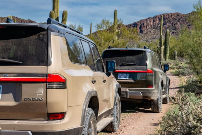 2024 Lexus GX 550 Overtrail off roading in Arizona