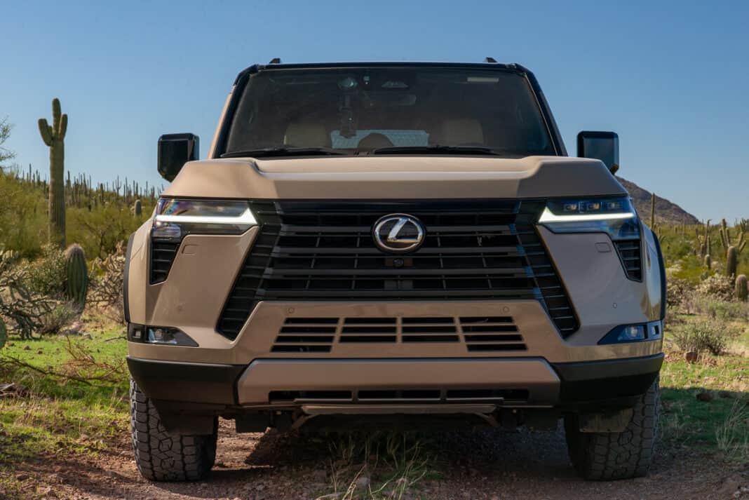 2024 Lexus GX 550 Overtrail front grill up close