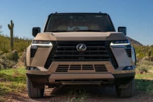 2024 Lexus GX 550 Overtrail front grill up close