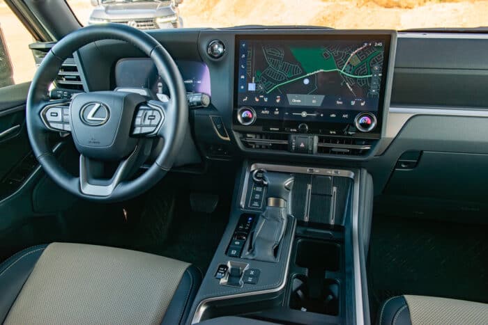 2024 Lexus GX 550 Overtrail interior front dashboard area