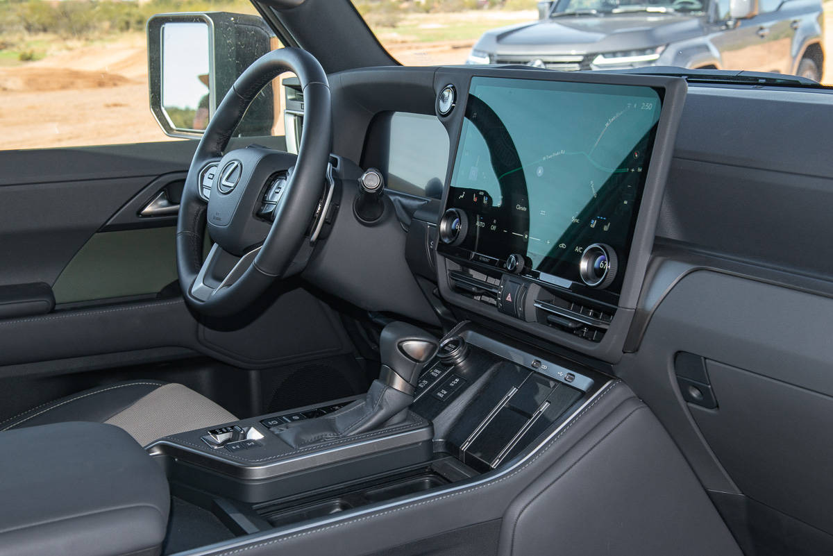 2024 Lexus GX 550 Overtrail front cabin interior