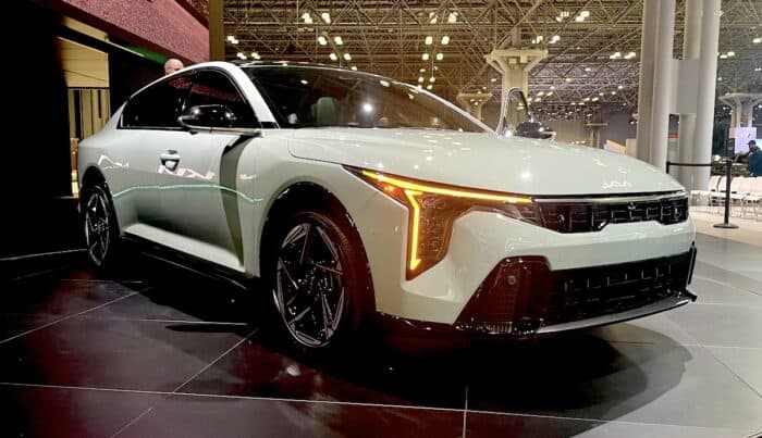 2025-kia-k4-front-view-on-show-floor-NYC