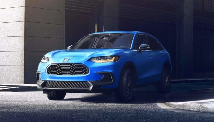 blue 2026 Honda HR-V Sport front