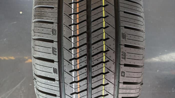 Continental UltimateContact Winter Tire tread up close
