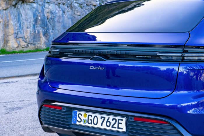 2024 Porsche Macan EV Turbo rear close up