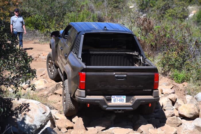 2024 Toyota Tacoma Hybrid i-Force-Max rear off roading