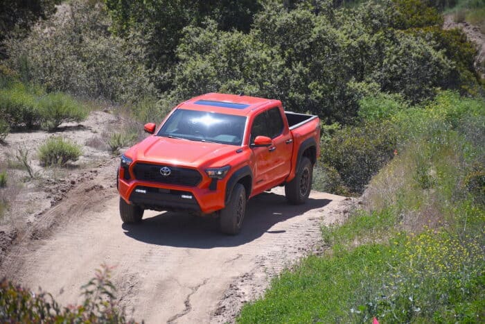 2024 Toyota Tacoma Hybrid i-Force-Max TRD Pro front off roading