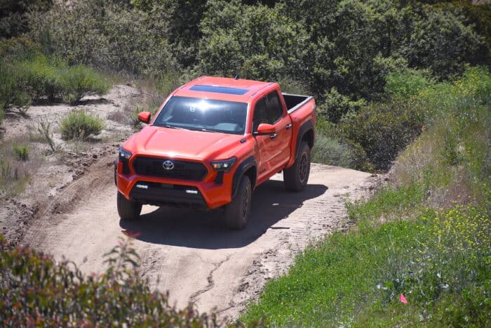 2024 Toyota Tacoma Hybrid i-Force-Max TRD Pro front off roading
