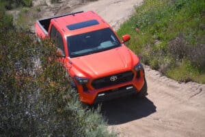 2024 Toyota Tacoma TRD Off-Road with optional Hybrid i-Force-Max front top view