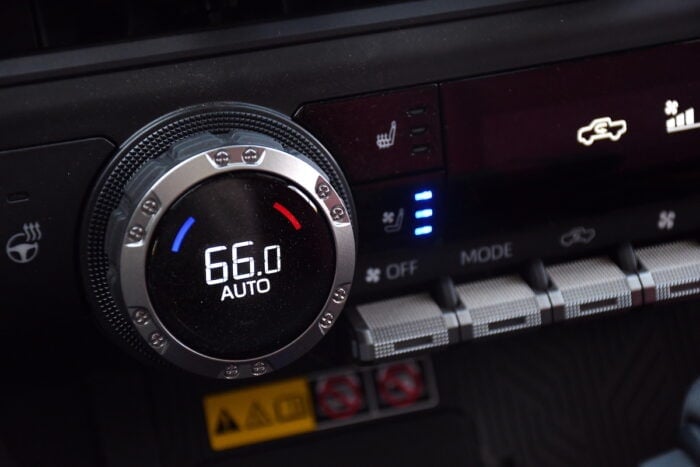 2024 Toyota Tacoma Hybrid i-Force-Max temp control dial