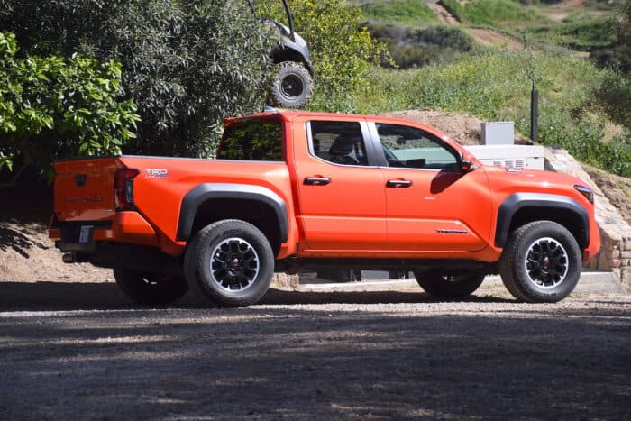 2024 Toyota Tacoma Hybrid i-Force-Max TRD Pro rear side view