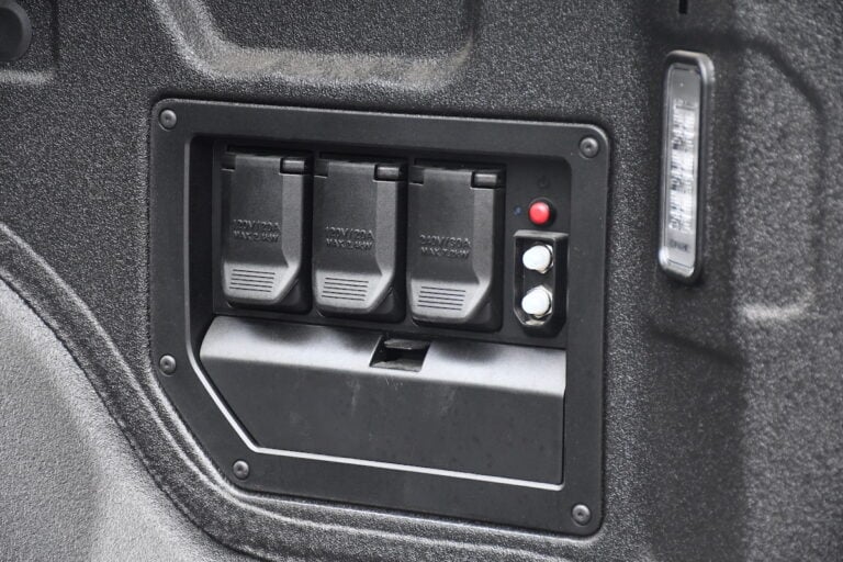 Chevrolet-Silverado-EV-RST 120v and 240v outlets in bed