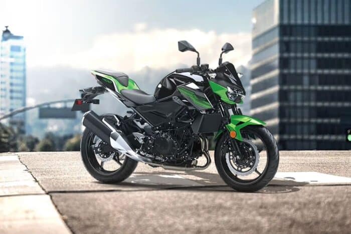 2026 Kawasaki Z400 front profile view