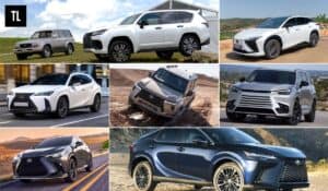 Lexus SUV models smallest to biggest