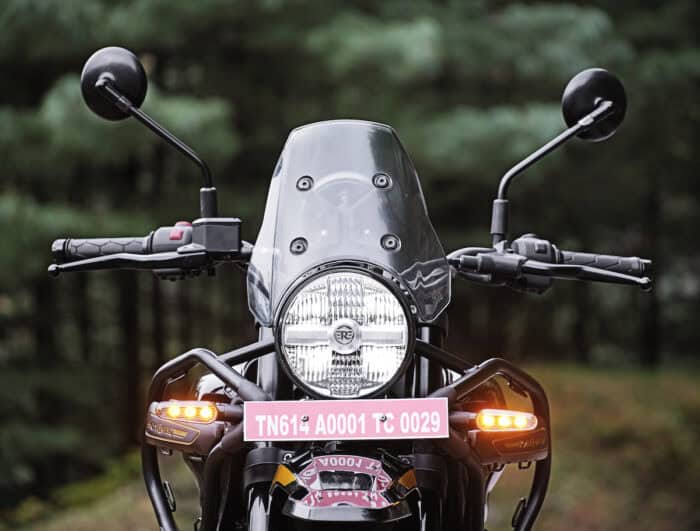 2024 Royal Enfield Himalayan 450 front view headlight