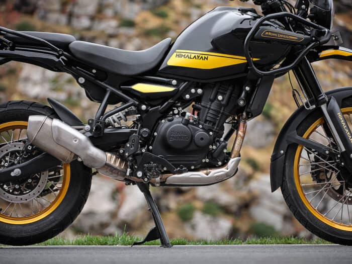 2024 Royal Enfield Himalayan 450 engine up close