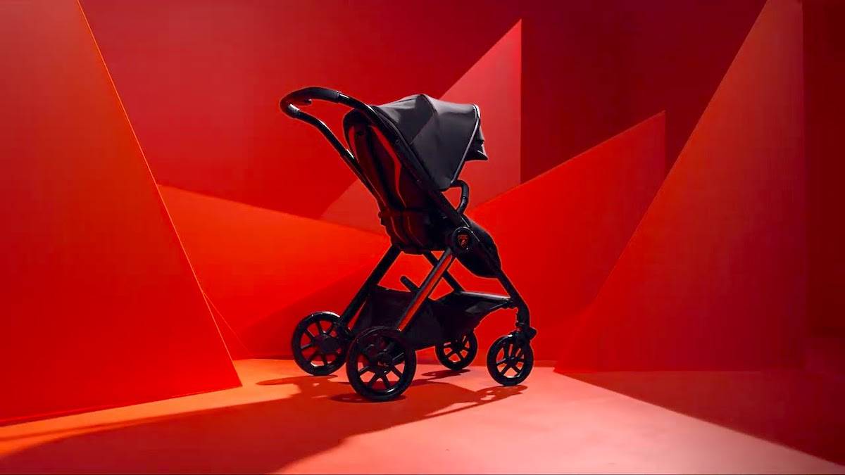 Reef AL Arancio Silver Cross X Lamborghini Stroller back