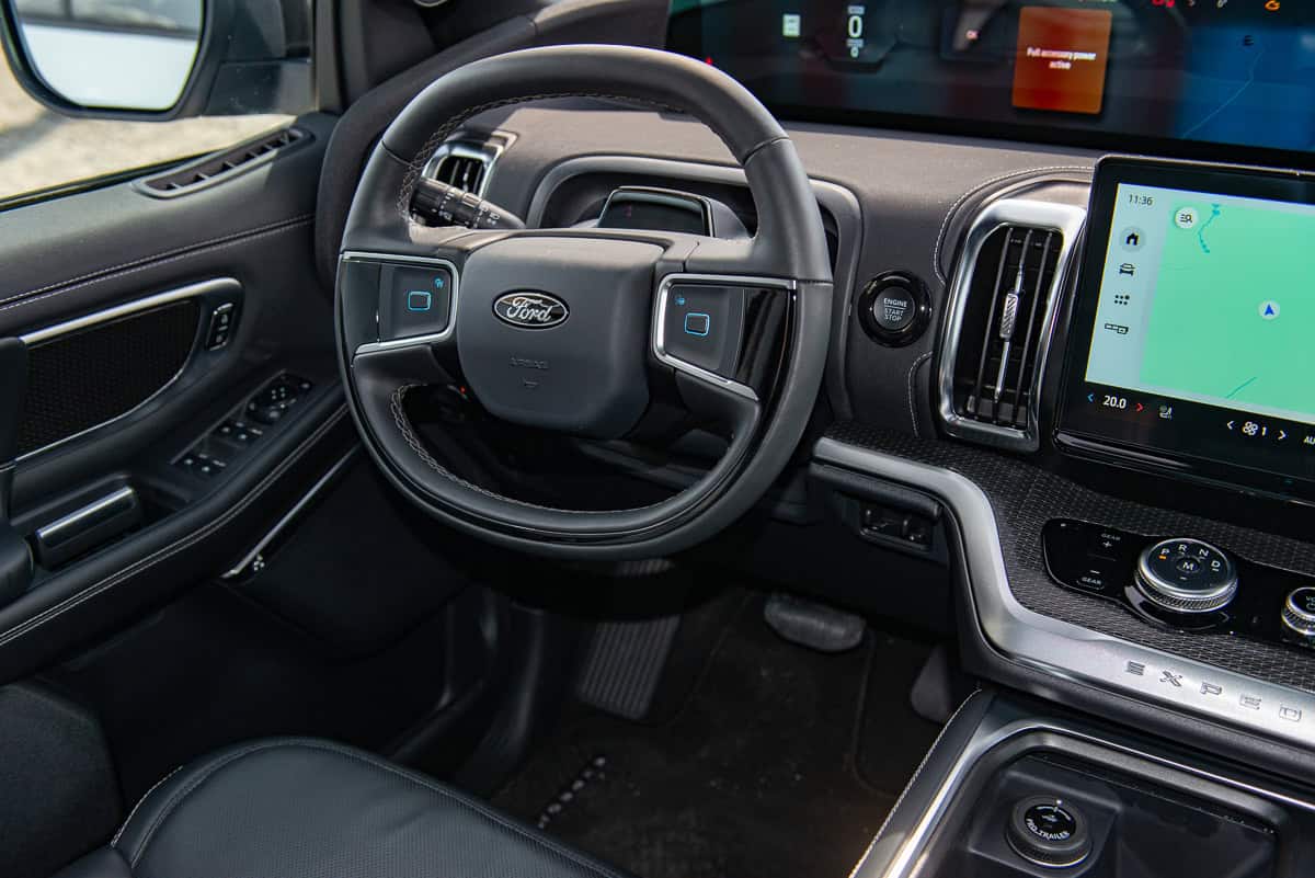 Preproduction 2025 Ford Expedition Platinum interior