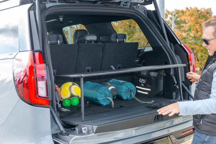Preproduction 2025 Ford Expedition Platinum tailgate