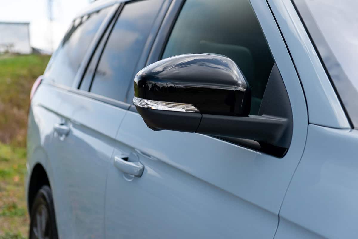 Preproduction 2025 Ford Expedition Platinum side mirror