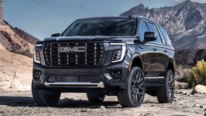 Black 2025 GMC Yukon front