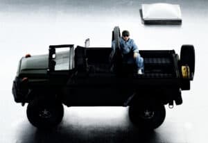 Mercedes-Benz x Moncler by NIGO EQS 600 SUV with designer