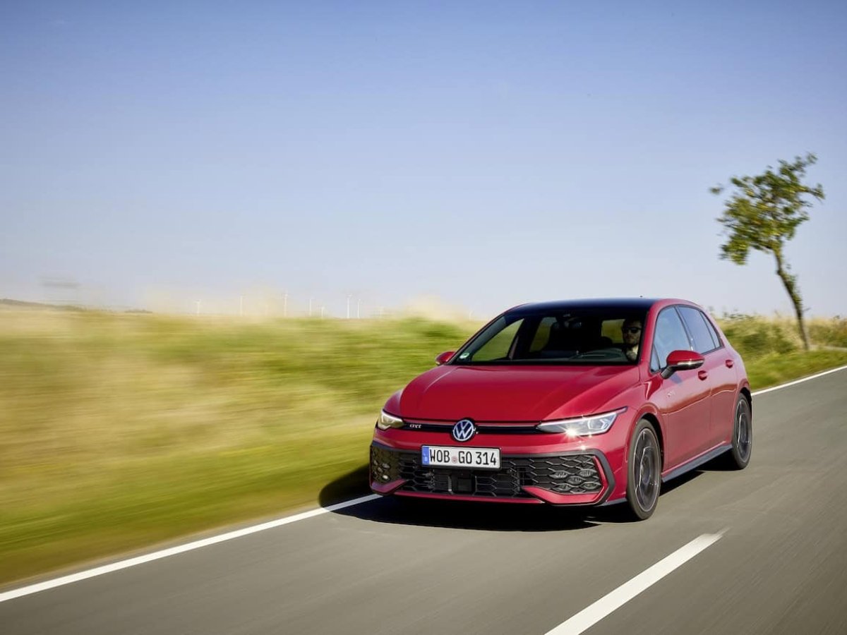 2024 Volkswagen Golf GTI front driving
