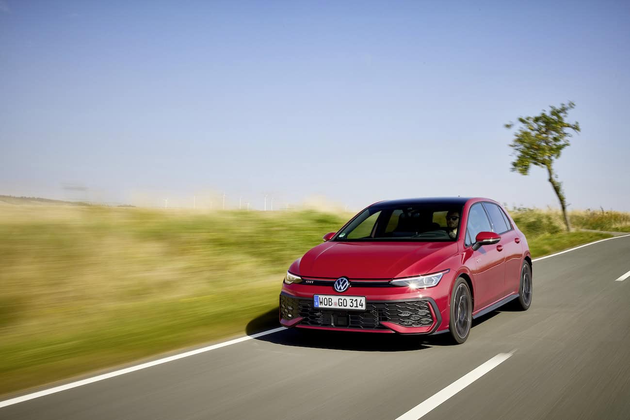 2024 Volkswagen Golf GTI front driving