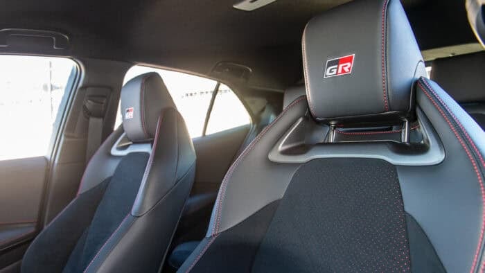2025 Toyota GR Corolla seats front