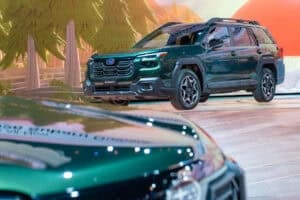 2026 Subaru Outback front at NYIAS debut