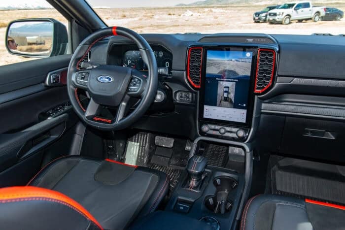 2025 ford ranger raptor interior front