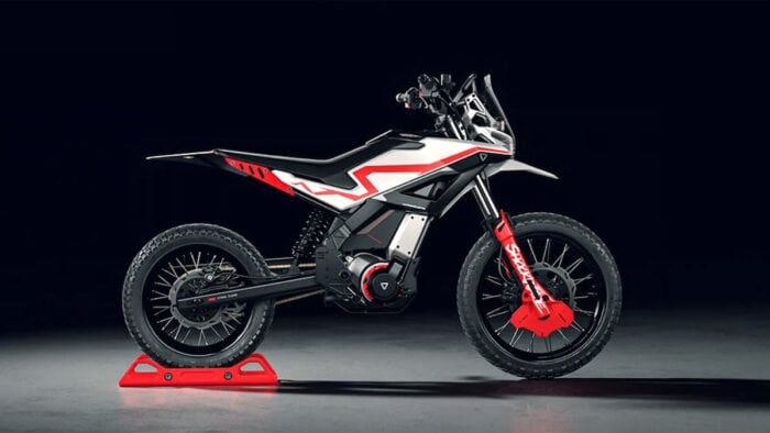 Ultraviolette Shockwave Electric Trail Bike sideview