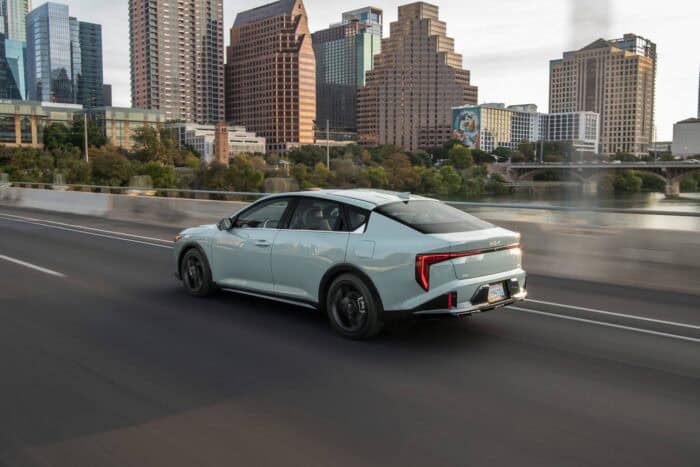 2025 K4 rear driving on road
