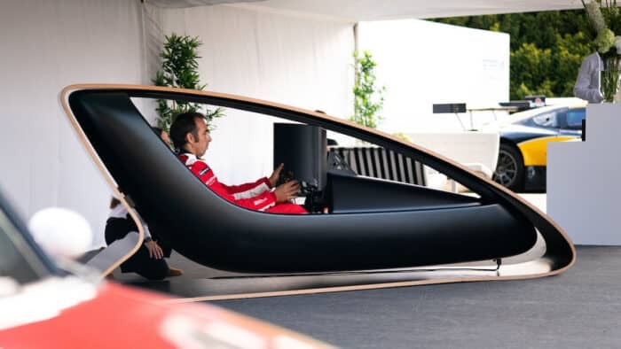 prodrive racing simulator with driver side view
