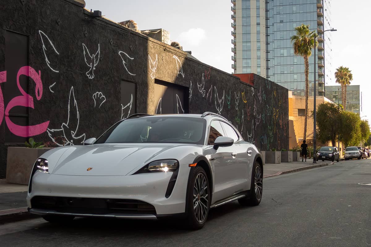 2023 Porsche Taycan 4S Cross Turismo front in LA