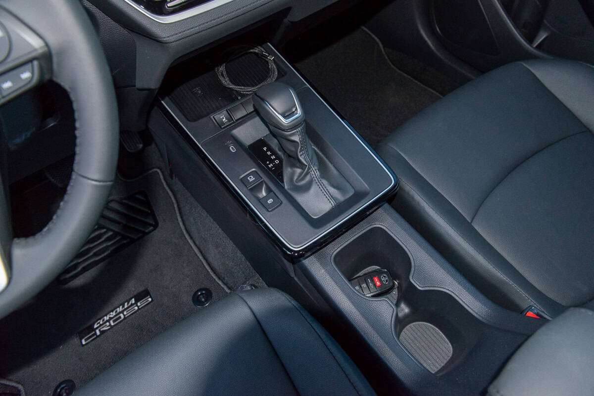 2026 Toyota Corolla Cross gas model interior centre storage