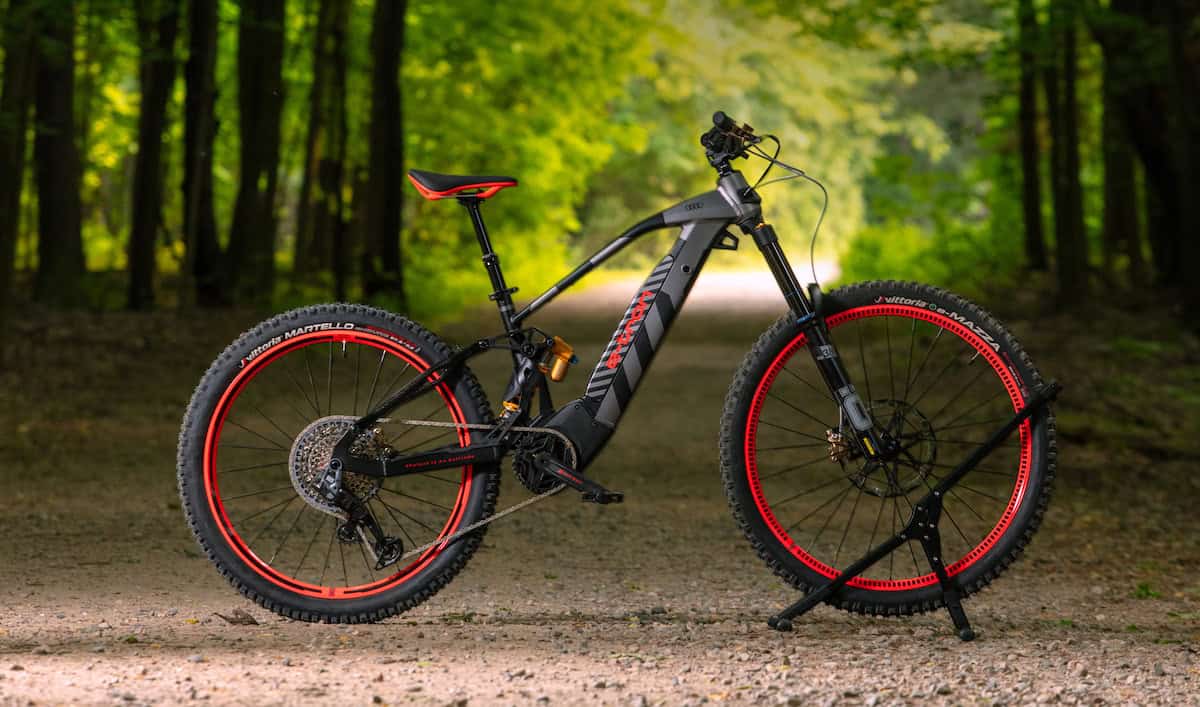 New Audi electric mountain bike 2.0 powered by Fantic side view
