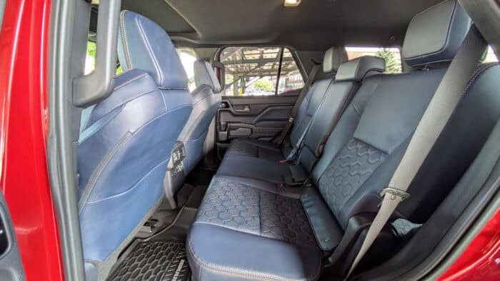2025 Toyota 4Runner Hybrid Platinum rear seats