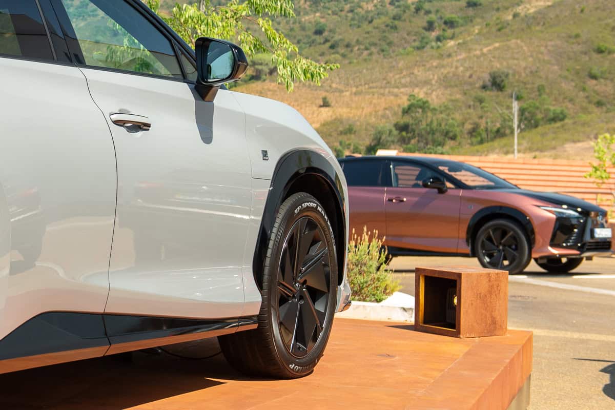 2026 Lexus RZ 550e F SPORT wheel side view