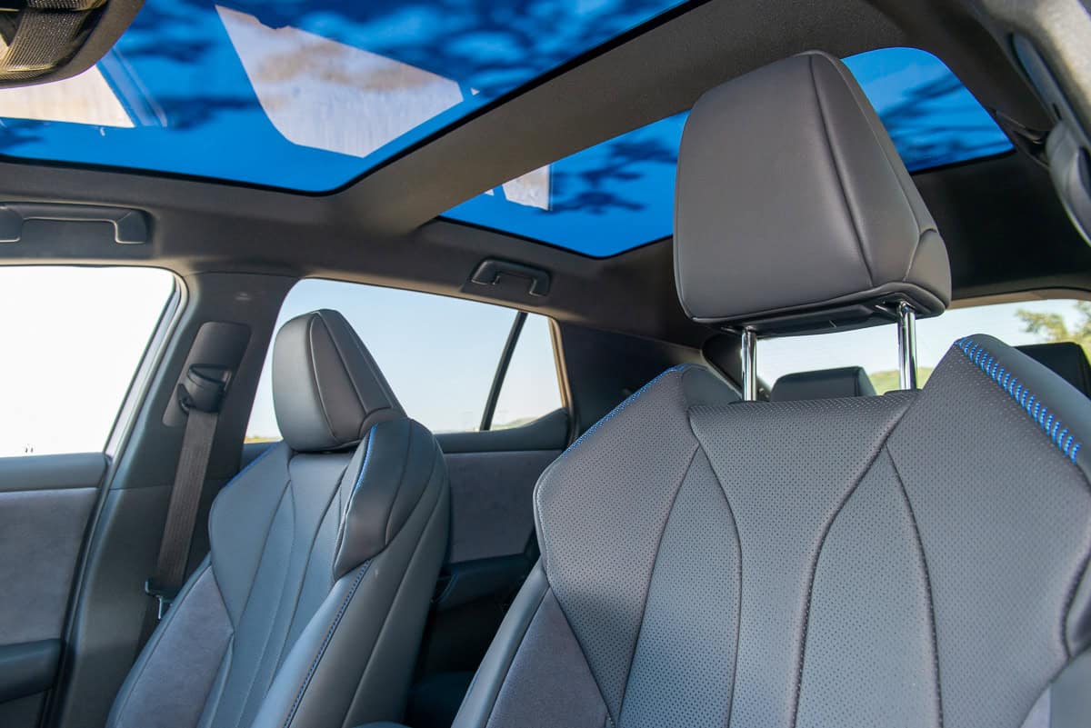2026 Lexus RZ 550e F SPORT front seats