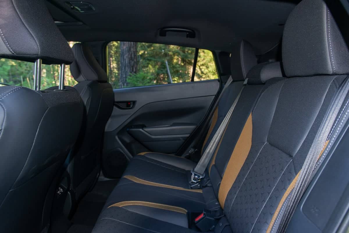 2026 Subaru Crosstrek Hybrid interior rear seats and legroom