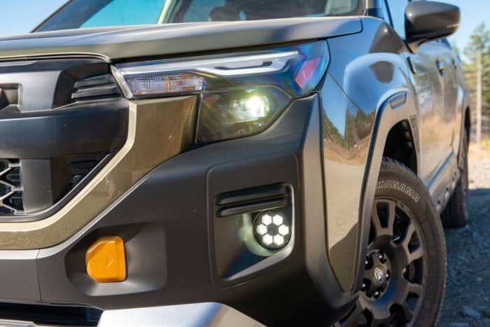2026 Subaru Forester Wilderness front grill and light design
