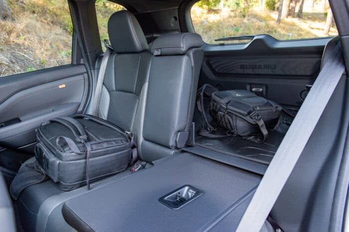 2026 Subaru Forester Wilderness rear cargo with one seat down