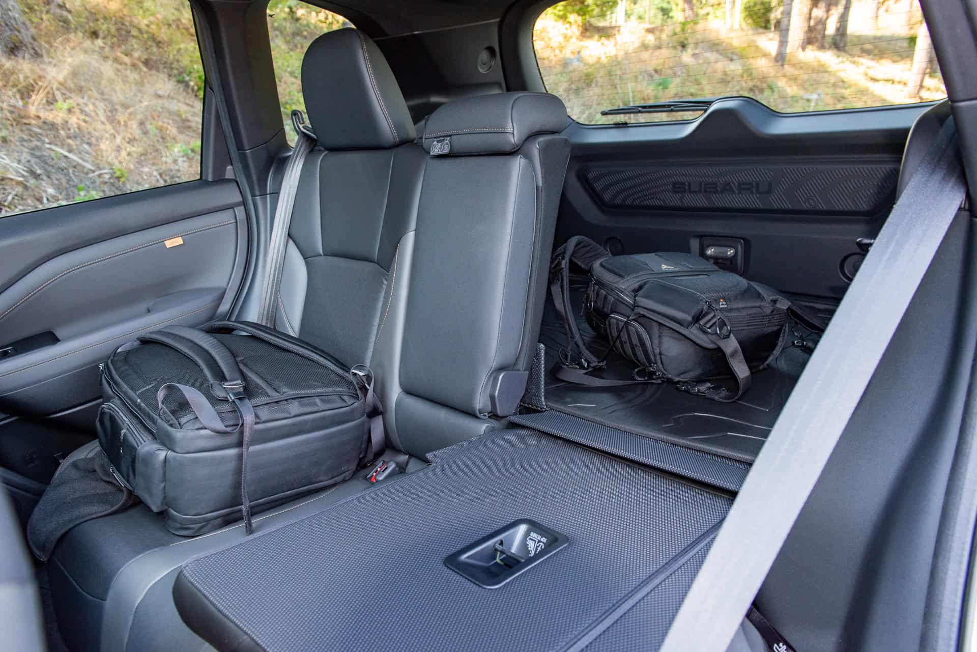 2026 Subaru Forester Wilderness rear cargo with one seat down