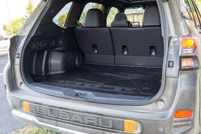 2026 Subaru Forester Wilderness trunk with all weather mat