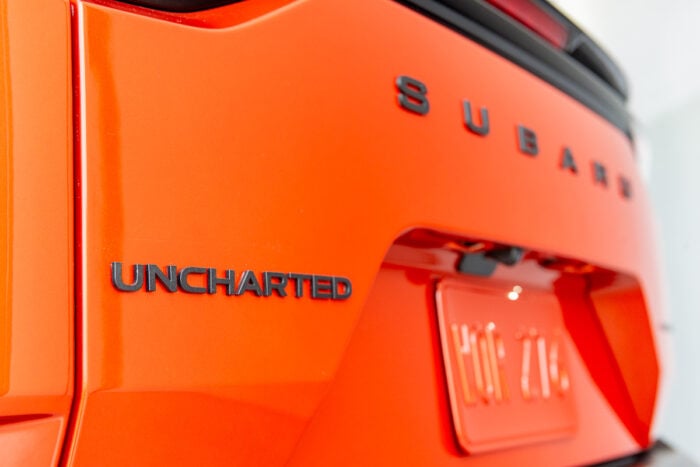 2026 Subaru Uncharted rear emblem